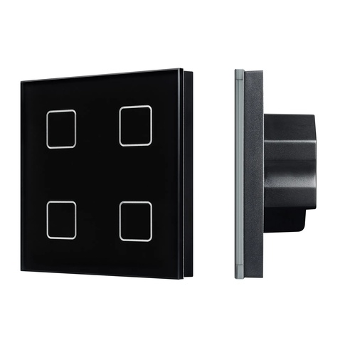 INTELLIGENT ARLIGHT Сенсорная панель DALI-301-11-IN Black (BUS/24V, Backlight) (IARL, IP20 Пластик, 5 лет)