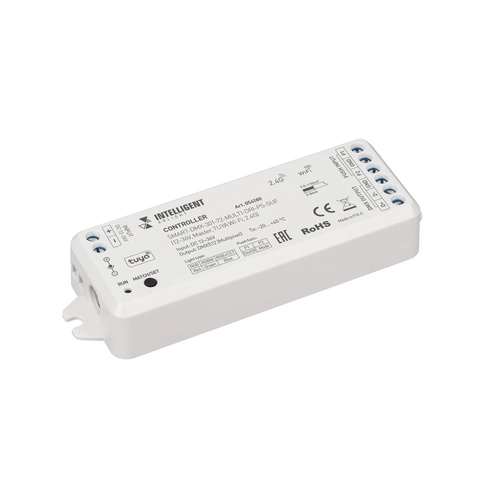 INTELLIGENT ARLIGHT Контроллер SMART-DMX-301-72-MULTI-DRI-PS-SUF (12-36V, Master, TUYA Wi-Fi, 2.4G) (IARL, IP20 Пластик, 5 лет)