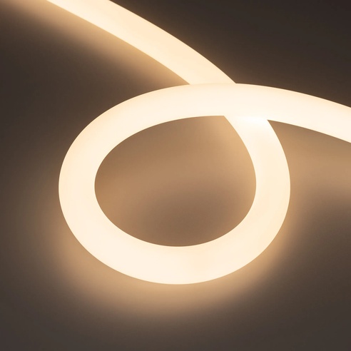 Лента светодиодная герметичная MOONLIGHT-TOP-A336-D25mm 48V Warm3000 360deg (12.5 W/m, IP65, 2835, 20m, wire x1) (Arlight, Вывод прямой, 3 года)