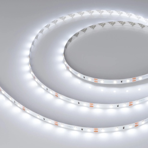 Лента светодиодная RT-A60-8mm 12V White6000 (2 W/m, IP20, 2835, 5m) (Arlight, П2)