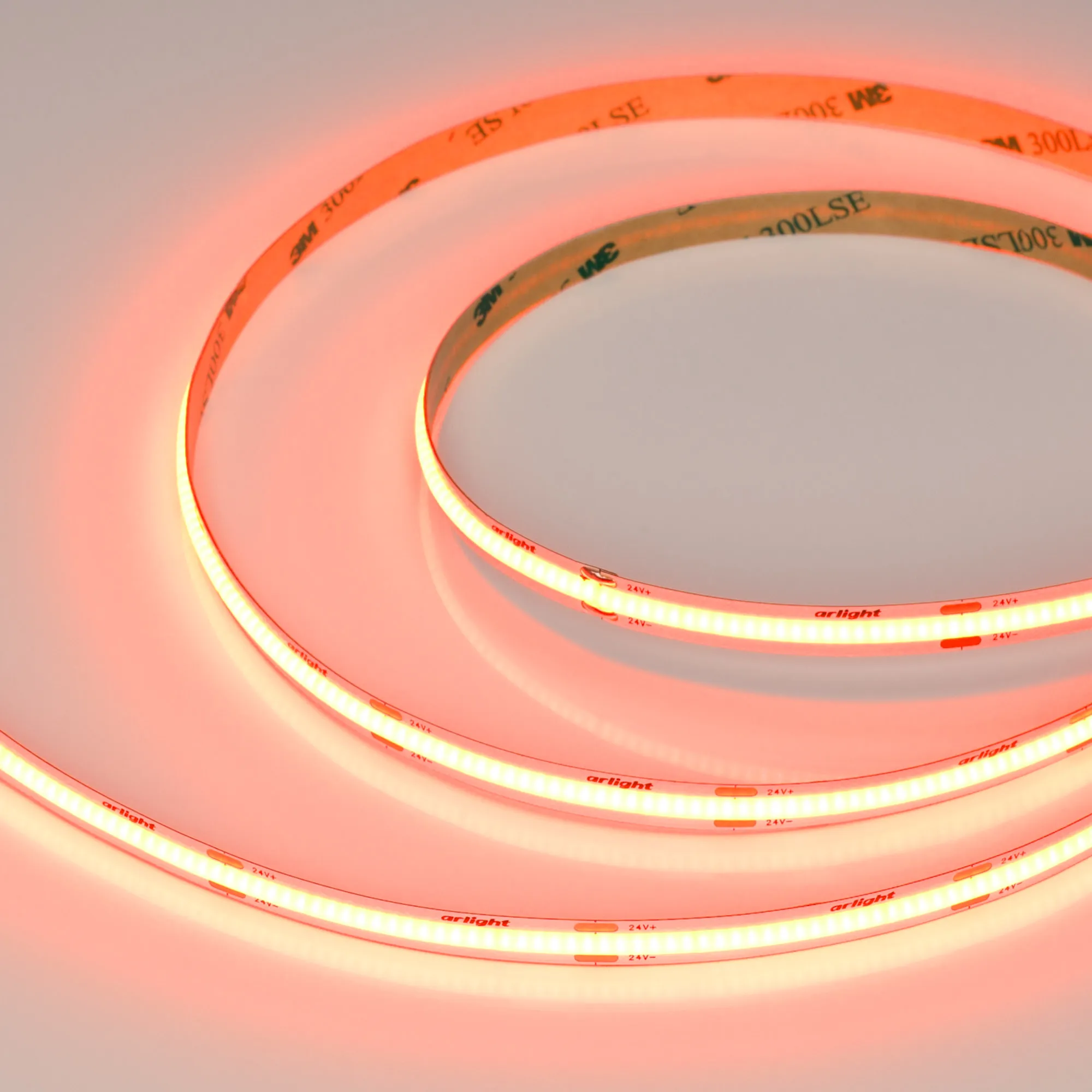 Лента светодиодная COB-X480-8mm 24V Orange (8 W/m, IP20, 5m) (Arlight, -) - изображение товара