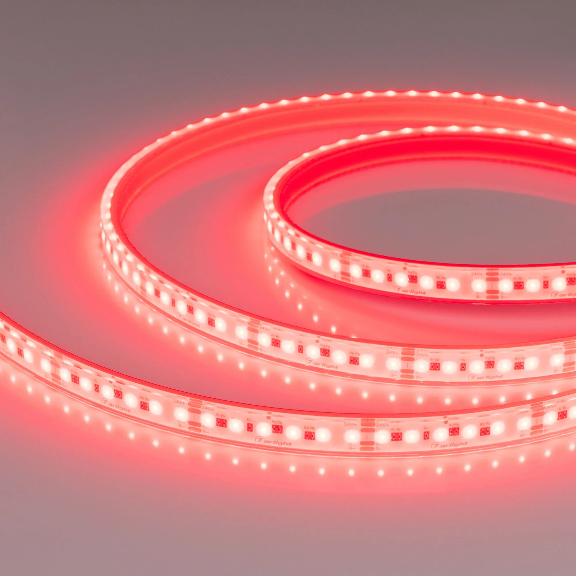 Лента герметичная DOT-PFS-X120-12mm 24V RGB (14 W/m, IP68, 5m) (Arlight, 5 лет) - изображение товара