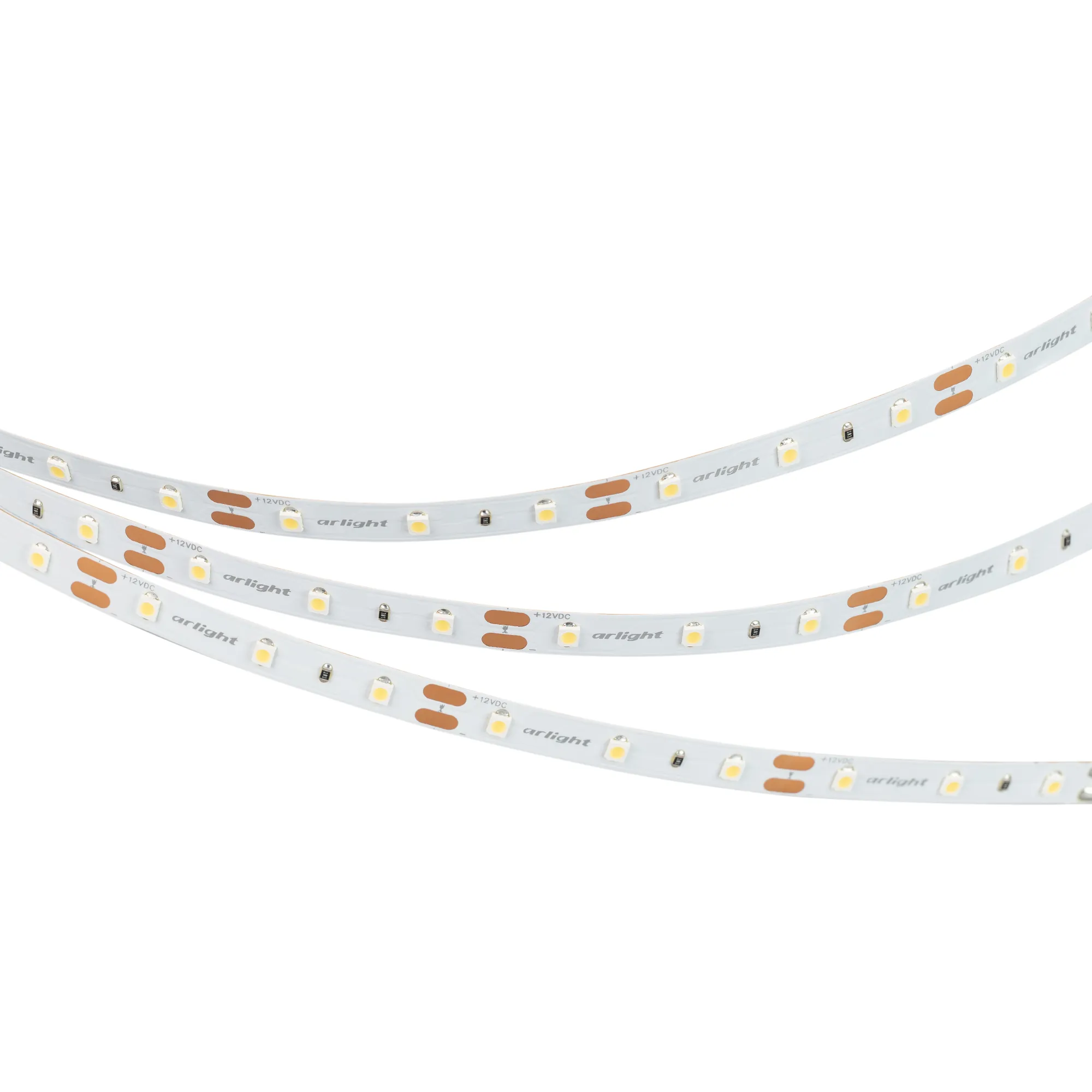 Лента светодиодная NT-A60-8mm 12V Warm3500 (4.8 W/m, IP20, 3528, 5m) (Arlight, Открытый) - изображение товара