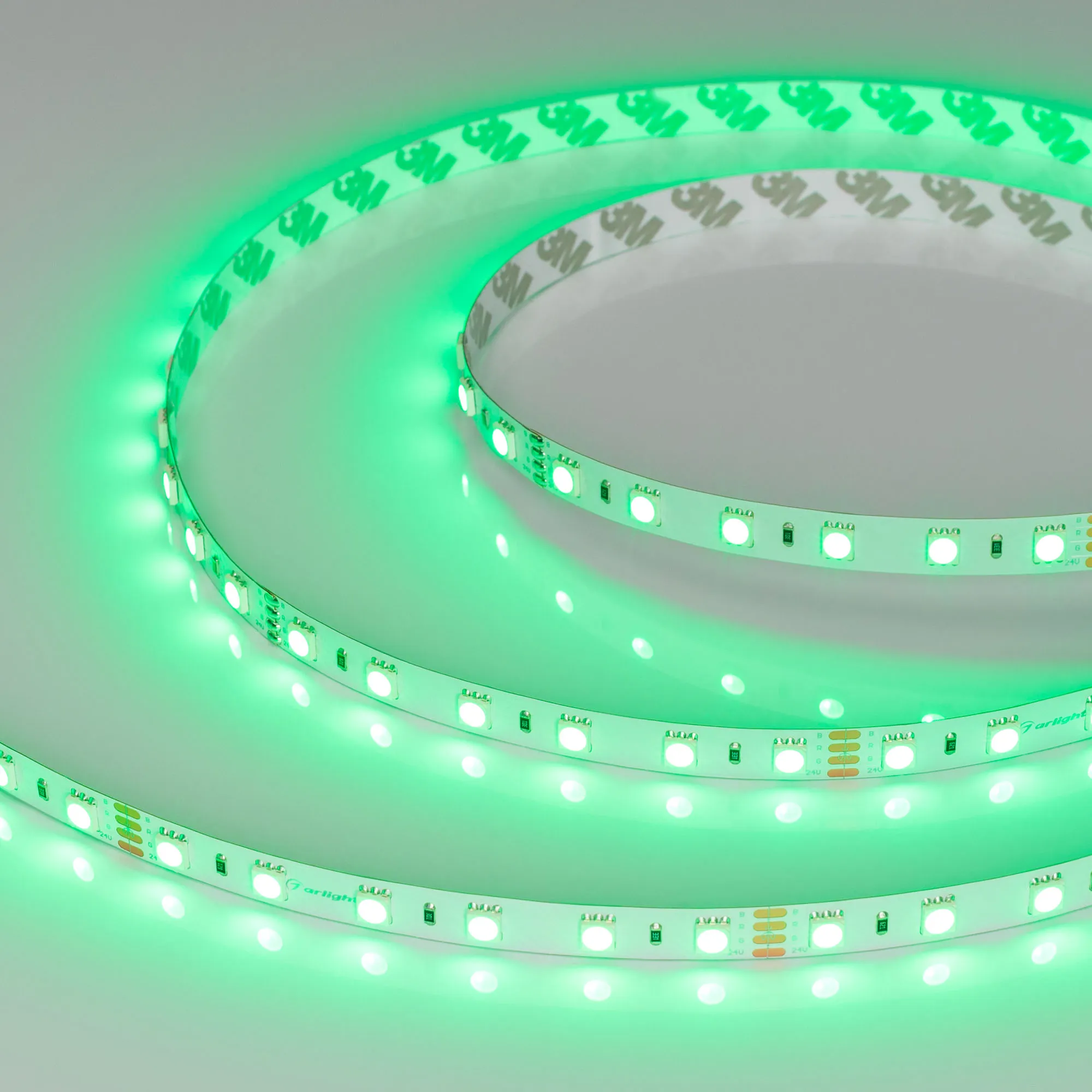 Лента светодиодная RT-B60-10mm 24V RGB (14.4 W/m, IP20, 5060, 50m) (Arlight, Открытый) - изображение товара