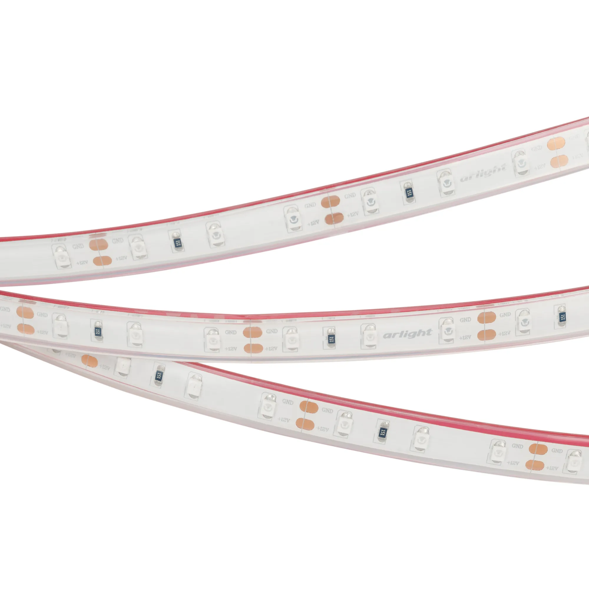 Лента светодиодная RTW 2-5000PGS 12V Green (3528, 300 LED, LUX) (Arlight, 4.8 Вт/м, IP67)